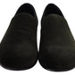 Dolce & Gabbana Green Velvet Slip On Mens Loafers Shoes