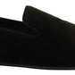 Dolce & Gabbana Green Velvet Slip On Mens Loafers Shoes
