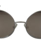 Dolce & Gabbana Silver Plated Round Gray Le nses Women Sunglasses