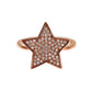 Nialaya Womens Clear CZ Star 925 Silver Ring