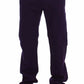 GF Ferre Purple Cotton Stretch Purple Fit  Pants