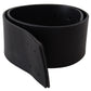 GF Ferre Black Genuine Leather Wide Logo Waist Belt