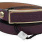 GF Ferre Gold Logo Buckle Waist Leather Skinny Belt
