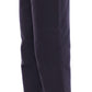 Andrea Incontri Blue Cropped Cotton Pants