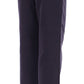 Andrea Incontri Blue Cropped Cotton Pants