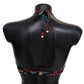 Dolce & Gabbana Black Corals Print Women Beachwear Bikini Tops