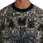 Dolce & Gabbana Multicolor SAMBA Jacquard Palmtree Pullover Sweater