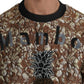 Dolce & Gabbana Multicolor MAMBO Jacquard Pineapple Pullover Sweater