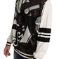 Dolce & Gabbana White Jazz Sequined Guitar Pullover Top Sweater