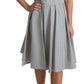 Dolce & Gabbana Gray Polka Dotted Cotton A-Line Dress