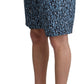 Dolce & Gabbana Blue Patterned Print Beachwear Shorts Swimwear