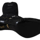 Dolce & Gabbana Black Taormina Lace Socks Boots Shoes Pumps