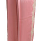Dolce & Gabbana Pink Lace Trimmed Silk Satin Wide Legs Pants
