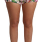 Dolce & Gabbana Pink Cotton Floral Print Hot Pants Short