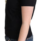 Moschino Black Printed Cotton Short Sleeves T-shirt