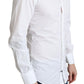 Dolce & Gabbana White Cotton Long Sleeves Men Formal Shirt