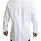 Dolce & Gabbana White Cotton Stretch Men Dress Formal Shirt
