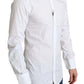 Dolce & Gabbana White Pure Cotton Men Dress Formal Shirt