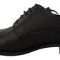 Dolce & Gabbana Black Leather Lace Up Mens Formal Derby Shoes