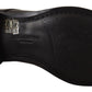 Dolce & Gabbana Black Leather Lace Up Mens Formal Derby Shoes