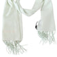 Missoni Light Green Pattern Cashmere Unisex Wrap Fringes Scarf