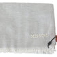 Missoni Gray Wool Knit Unisex Neck Wrap Scarf