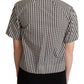 Dolce & Gabbana White Black Fantasy Pattern Shirt