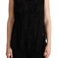 Dolce & Gabbana Black Silk Lace Trim Camisole Tank Top