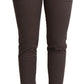 PLEIN SUD Brown Cotton Stretch Skinny Denim Jeans