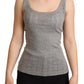 Dolce & Gabbana Gray Cotton Modal Canotta Tank Top T-shirt