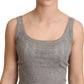 Dolce & Gabbana Gray Cotton Modal Canotta Tank Top T-shirt