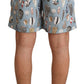 Dolce & Gabbana Blue Seashell Beachwear Swimwear Shorts