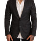Dolce & Gabbana Gray Check Wool Slim Fit Blazer Jacket