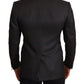 Dolce & Gabbana Gray Check Wool Slim Fit Blazer Jacket