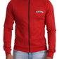 Dolce & Gabbana Red DG Motor Club Zipper Stretch Sweater