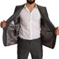 Dolce & Gabbana Gray Metallic MARTINI Slim Fit Set Suit