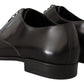 Dolce & Gabbana Black Leather Lace Up Men Dress Derby Shoes