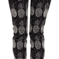 Dolce & Gabbana Black Pineapple Print Skinny Capri Pants