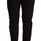 CYCLE Black Mid Waist BAGGY Fit Skinny Trouser