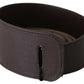 GF Ferre Brown Genuine Leather Logo Wide Waist Belt