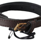 MILA SCHÖN Brown Genuine Leather Skinny Fashion Dark