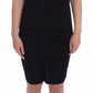 Roccobarocco Black Stretch Wiggle Pencil Sheath Bodycon Dress