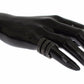 Nialaya Black CZ Rhodium 925 Silver Ring