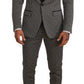 Dolce & Gabbana Black White Check 3 Piece Set MARTINI Suit