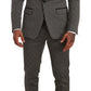 Dolce & Gabbana Black White Check 3 Piece Set MARTINI Suit