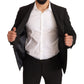 Domenico Tagliente Black Polyester Slim 2 Piece Set TAGLIENTE Suit