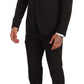 Domenico Tagliente Black Polyester Slim 2 Piece Set TAGLIENTE Suit