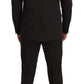 Domenico Tagliente Black Polyester Slim 2 Piece Set TAGLIENTE Suit