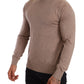 Dolce & Gabbana Brown Cashmere Turtleneck Pullover Sweater