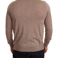 Dolce & Gabbana Brown Cashmere Turtleneck Pullover Sweater